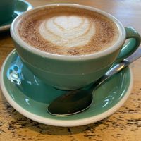 Oat latté at Boo's Kitchen in Mumbles