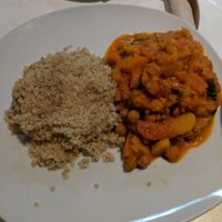 Slow cooked veggie curry at Roots Cafe in Cascais