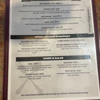 Appetizers menu   at Everest on Grand in St Paul