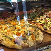 7 different vegan pizzas! at Pane e Tempesta in Rome
