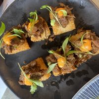 pulled shiitake otsumami   at Wagamama in Guildford