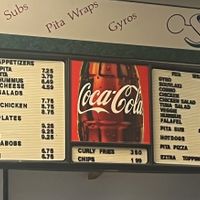 Menu part one (was blurry when uploaded the whole thing)  at Souvlaki in Blacksburg