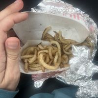 0/10 these might be the only fries I’ve ever spat out in my lifee  at Souvlaki in Blacksburg