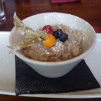 Vegan rice pudding  at The Crown and Anchor in Barnsley