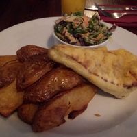 Vegan "Fish" and chips  at The Crown and Anchor in Barnsley