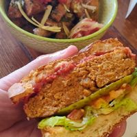 Burger at Thrive Bar & Kitchen in Edinburgh