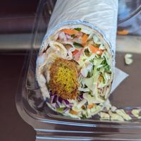 Flafel wrap 3/5 at YWG - Green Carrot Juice Company in Winnipeg