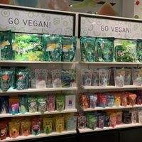 The vegan section at Squish Candy in Vancouver