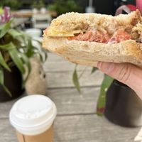 Chick pea melt  at Vegan Popup By XMarket in Venice