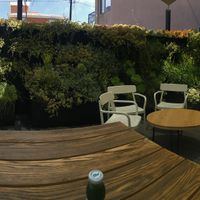 Back patio at Vegan Popup By XMarket in Venice