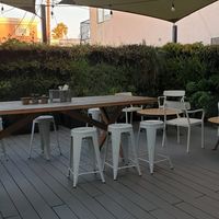 Outside seating area at Vegan Popup By XMarket in Venice