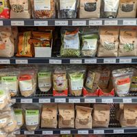 pre-packaged bulk foods at Edible Island Whole Foods Market in Courtenay