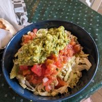 Burrito bowl with guac at Amigo Daily Burrito  in Mackinac Island