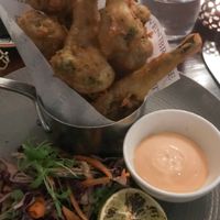 Tempura broccoli   at Wentbridge House Hotel in Pontefract