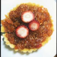 Aguaymanto Tartelet at Samadhi Veggie Food in Lima