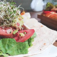 Taco Chorizo vegano at Samadhi Veggie Food in Lima