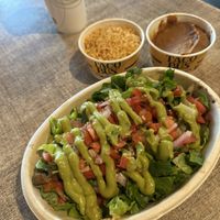 Burrito bowl with vegan steak strips   at Taco Bus in Clearwater