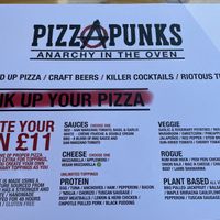 Build your own menu at Pizza Punks in Belfast