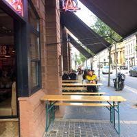 Outside seating  at Pizza Punks in Belfast