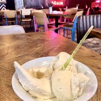 Vanilla ice cream   at Pizza Punks in Belfast