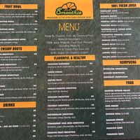 Menu in full at Hoi An Smoothie in Hoi An