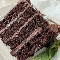 Cherry Chocolate Cake   at Beans and Barley Market & Cafe in Milwaukee