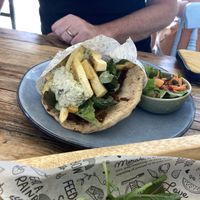 Jackfruit gyros   at Meraki Market Cafe in Paphos