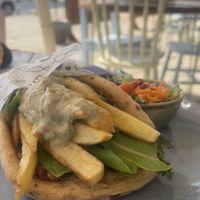 Jackfruit gyros  at Meraki Market Cafe in Paphos