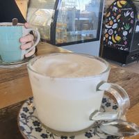 Hot white chocolate at Meraki Market Cafe in Paphos