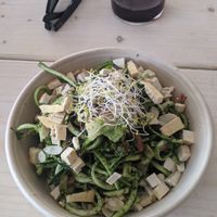 Zucchini Spaghetti at Avocado Mallorca in Mallorca