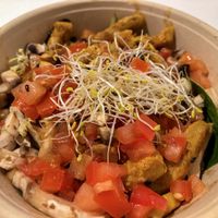 Vegan chicken salad  at Avocado Mallorca in Mallorca