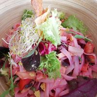 glutenfree rice pasta - delicious!  at Avocado Mallorca in Mallorca