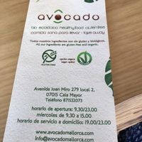 Flyer at Avocado Mallorca in Mallorca