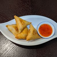 Samboussa at Gursha Ethiopian Restaurant in Blacktown