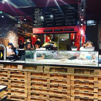 Inside - seating or take away  at Crust Bros in South East London
