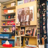 Interior. The owner is a big fan of Korean idol group =) at Fell and Cole in Seoul