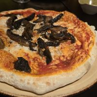 Vegan funghi at Little Wing Pizzeria in Belfast