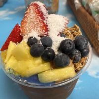 Blue spirulina bowl   at The Sunrise Shack - Honolulu in Honolulu