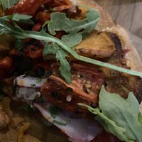 Vegano pizza  at Basil & Vine in Burpengary
