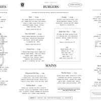 Main Menu - Jan 22 #Veganuary at Church - Temple of Fun in Sheffield