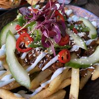 Aromatic “Duck” Loaded Fries   at Church - Temple of Fun in Sheffield