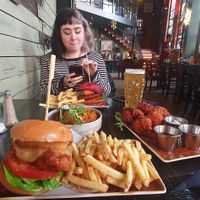 Food with friends at Church - Temple of Fun in Sheffield