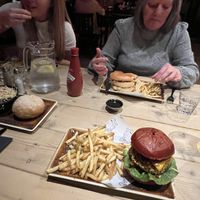 hex mex burger   at Church - Temple of Fun in Sheffield
