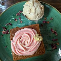 May's dessert of the month 'Honeybee Cake' at Church - Temple of Fun in Sheffield