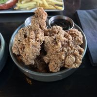 Crispy oyster mushrooms  at Church - Temple of Fun in Sheffield