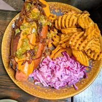 Chilli Cheese Hot Dog at Church - Temple of Fun in Sheffield