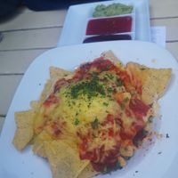 Vegan nachos at Wolfies Wine Bar in Skegness