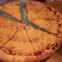 Maguerita pizza at Wolfies Wine Bar in Skegness