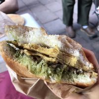 Regular ban ban sandwich  at Pan8 in Bologna