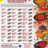Latest ad in the New Westminster Record  at Goodways Specialty Foods in New Westminster